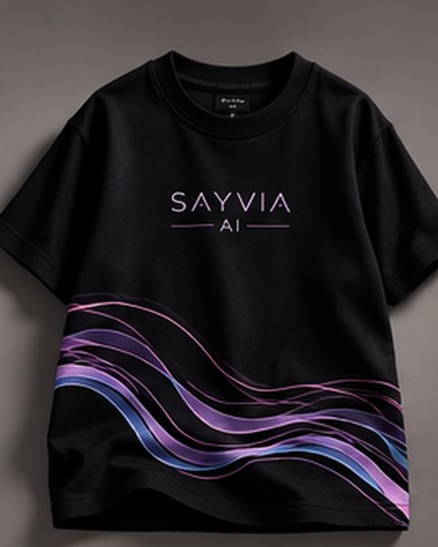 Swaeve tee: Black · waves
